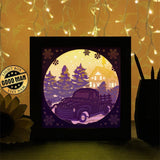 Christmas Truck 3 - Paper Cutting Light Box - LightBoxGoodman - LightboxGoodman