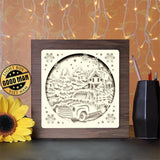 Christmas Truck 3 - Paper Cutting Light Box - LightBoxGoodman - LightboxGoodman