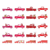 Christmas Truck 4 - Cricut File - Svg, Png, Dxf, Eps - LightBoxGoodMan