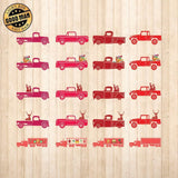 Christmas Truck 4 - Cricut File - Svg, Png, Dxf, Eps - LightBoxGoodMan - LightboxGoodman