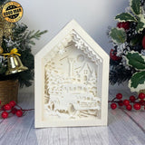 Christmas Truck - Paper Cut House Light Box File - Cricut File - 13x19 Inches - LightBoxGoodMan - LightboxGoodman