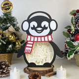 Christmas Truck - Paper Cut Penguin Light Box File - Cricut File - 25x20cm - LightBoxGoodMan - LightboxGoodman