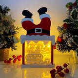 Christmas Truck - Paper Cut Santa Light Box File - Cricut File - 28,4x14,7cm - LightBoxGoodMan - LightboxGoodman