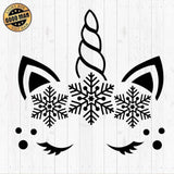 Christmas Unicorn 1 - Cricut File - Svg, Png, Dxf, Eps - LightBoxGoodMan - LightboxGoodman