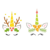 Christmas Unicorn 2 - Cricut File - Svg, Png, Dxf, Eps - LightBoxGoodMan