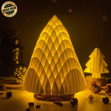 Christmas Village - 3D Pop-up Light Box Pine File - Cricut File - LightBoxGoodMan - LightboxGoodman