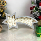 Christmas Village - Paper Cut Star Light Box File - Cricut File - 28x13.7cm - LightBoxGoodMan - LightboxGoodman