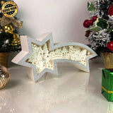 Christmas Village - Paper Cut Star Light Box File - Cricut File - 28x13.7cm - LightBoxGoodMan - LightboxGoodman