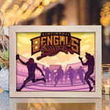 Cincinnati Bengals – Paper Cut Light Box File - Cricut File - 20x26cm - LightBoxGoodMan - LightboxGoodman