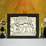 Cincinnati Bengals – Paper Cut Light Box File - Cricut File - 20x26cm - LightBoxGoodMan - LightboxGoodman