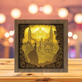 Cinderella 1 square - Paper Cutting Light Box - LightBoxGoodman - LightboxGoodman