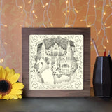 Cinderella 1 square - Paper Cutting Light Box - LightBoxGoodman - LightboxGoodman