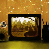 Cinderella 3 - Paper Cutting Light Box - LightBoxGoodman - LightboxGoodman