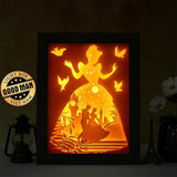 Cinderella 4 – Paper Cut Light Box File - Cricut File - 20x26cm - LightBoxGoodMan - LightboxGoodman