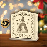 Cinderella 4 - Pop-up Light Box File - Cricut File - LightBoxGoodMan - LightboxGoodman