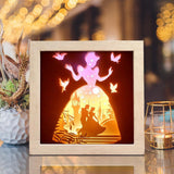 Cinderella 4 Square – Paper Cut Light Box File - Cricut File - 20x20cm - LightBoxGoodMan