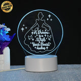 Cinderella - Acrylic LED Light File - 4,5x4,5" - Cricut File - LightBoxGoodMan - LightboxGoodman