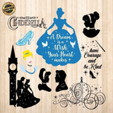 Cinderella - Cricut File - Svg, Png, Dxf, Eps - LightBoxGoodMan - LightboxGoodman