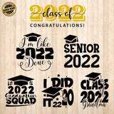 Class Of 2022 - Cricut File - Svg, Png, Dxf, Eps - LightBoxGoodMan - LightboxGoodman