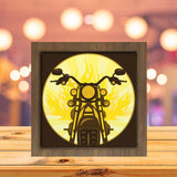 Classic Motorcycle - Paper Cutting Light Box - LightBoxGoodman