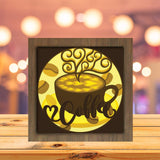 Coffee - Paper Cutting Light Box - LightBoxGoodman - LightboxGoodman