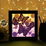 Colorful Butterfly - Paper Cutting Light Box - LightBoxGoodman - LightboxGoodman