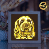 Colorful Cockapoo – Paper Cut Light Box File - Cricut File - 8x8 inches - LightBoxGoodMan - LightboxGoodman