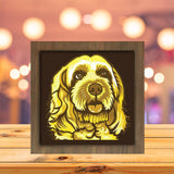 Colorful Cockapoo - Paper Cutting Light Box - LightBoxGoodman