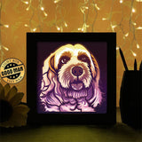 Colorful Cockapoo - Paper Cutting Light Box - LightBoxGoodman - LightboxGoodman