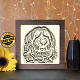 Colorful Cockapoo - Paper Cutting Light Box - LightBoxGoodman - LightboxGoodman