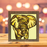 Colorful Elephant - Paper Cutting Light Box - LightBoxGoodman - LightboxGoodman