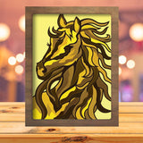 Colorful Horse - Paper Cutting Light Box - LightBoxGoodman