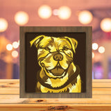 Colorful Pitbull - Paper Cutting Light Box - LightBoxGoodman - LightboxGoodman