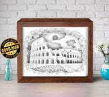 Colosseum 1 - Paper Cut Light Box File - Cricut File - 8x10 Inches - LightBoxGoodMan - LightboxGoodman