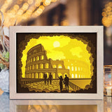 Colosseum 2 - Paper Cut Light Box File - Cricut File - 8x10 Inches - LightBoxGoodMan