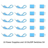 Combo 10 Power Supplies and On/Off Switches