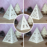 Combo 5 Merry Christmas - Paper Cut Pyramid Lantern File - Cricut File - LightBoxGoodMan - LightboxGoodman