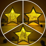 Combo Christmas Eve - Paper Cut Star Light Box File - Cricut File - 20x21cm - LightBoxGoodMan