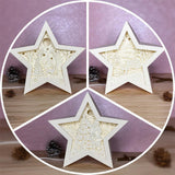 Combo Christmas Eve - Paper Cut Star Light Box File - Cricut File - 20x21cm - LightBoxGoodMan - LightboxGoodman