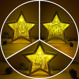 Combo Christmas Time - Paper Cut Star Light Box File - Cricut File - 20x21cm - LightBoxGoodMan