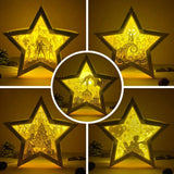 Combo Little Christmas - Paper Cut Star Light Box File - Cricut File - 20x21cm - LightBoxGoodMan