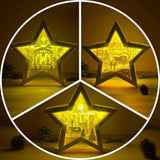 Combo Merry Christmas - Paper Cut Star Light Box File - Cricut File - 20x21cm - LightBoxGoodMan - LightboxGoodman