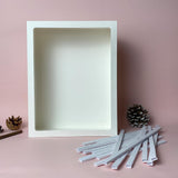 Combo Paper Frame And Spacer For Rectangle Box - Paper Cut Light Box File - Cricut File - 20.4x26.4 - LightBoxGoodMan