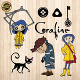 Coraline - Cricut File - Svg, Png, Dxf, Eps - LightBoxGoodMan - LightboxGoodman