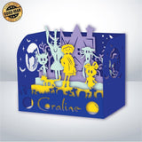 Coraline - Paper Cut Mini-Showcase File - Cricut File - 10x12cm - LightBoxGoodMan - LightboxGoodman