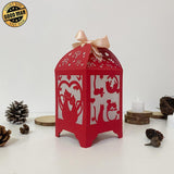 Couple Cat - Paper Cut Lantern File - Cricut File - 10,5x20,6cm - LightBoxGoodMan - LightboxGoodman