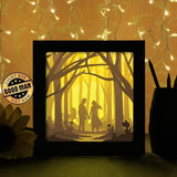 Couple in the Forest - Paper Cutting Light Box - LightBoxGoodman - LightboxGoodman