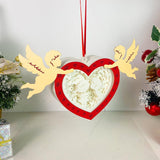 Couple Love - 3D Cupid Couple Heart Lantern File - Cricut File - LightBoxGoodMan - LightboxGoodman