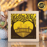 Couple Love Tree – Personalized Papercut Lightbox File - 8x8" - Cricut File - LightBoxGoodMan - LightboxGoodman