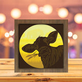 Cow - Paper Cutting Light Box - LightBoxGoodman - LightboxGoodman